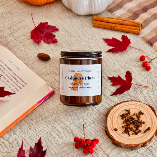 Cashmere Plum - Soy Wax Candle