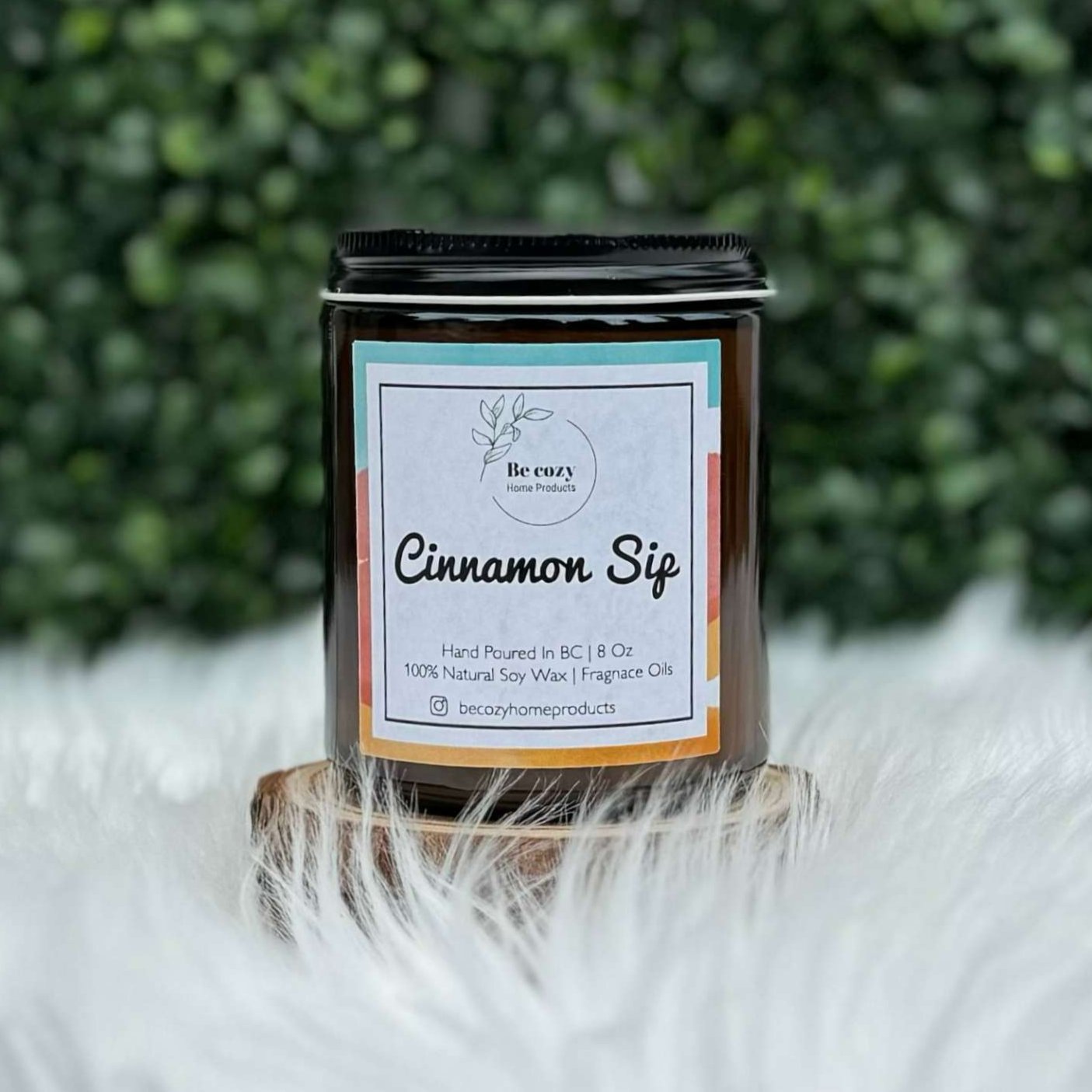 BeCozy Home Products Cinnamon Sip - Soy Wax Candle