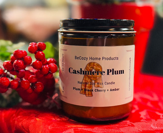 Cashmere Plum - Soy Wax Candle