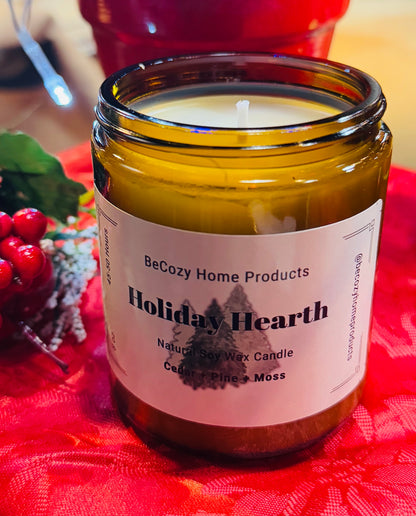 Holiday Hearth Soy Wax Candle