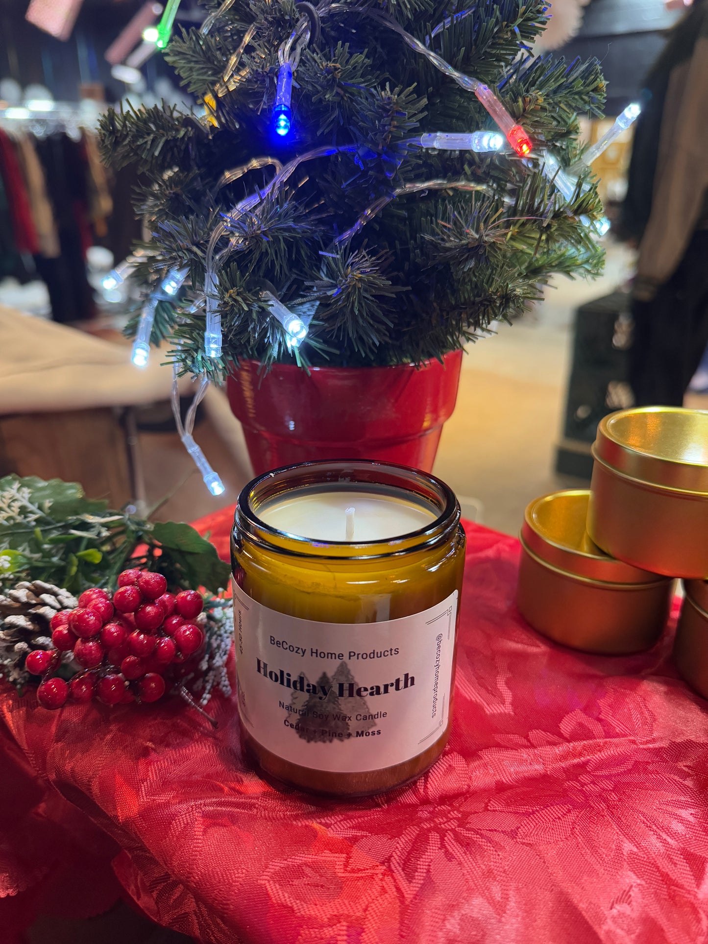 Holiday Hearth Soy Wax Candle